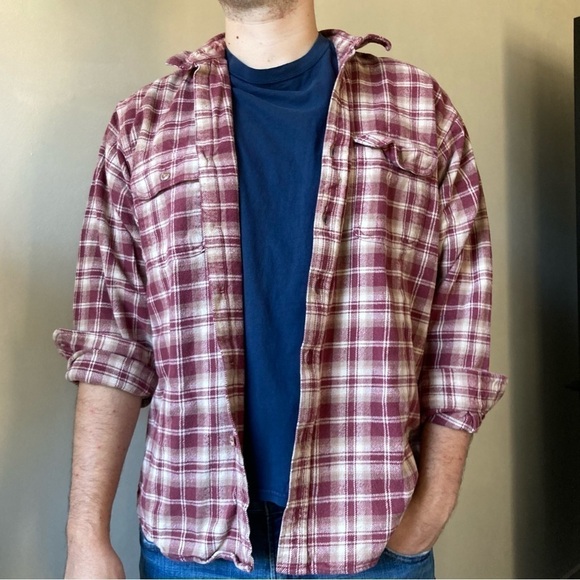 Field & Stream | Vintage Plaid Flannel Button Down Shirt - Picture 1 of 8